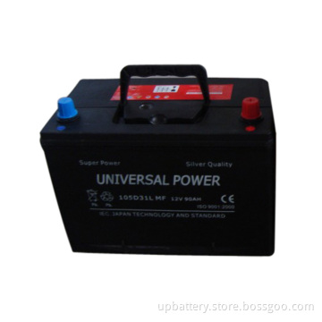 12V 90ah Maintenance Free Car Battery (105D31L MF)